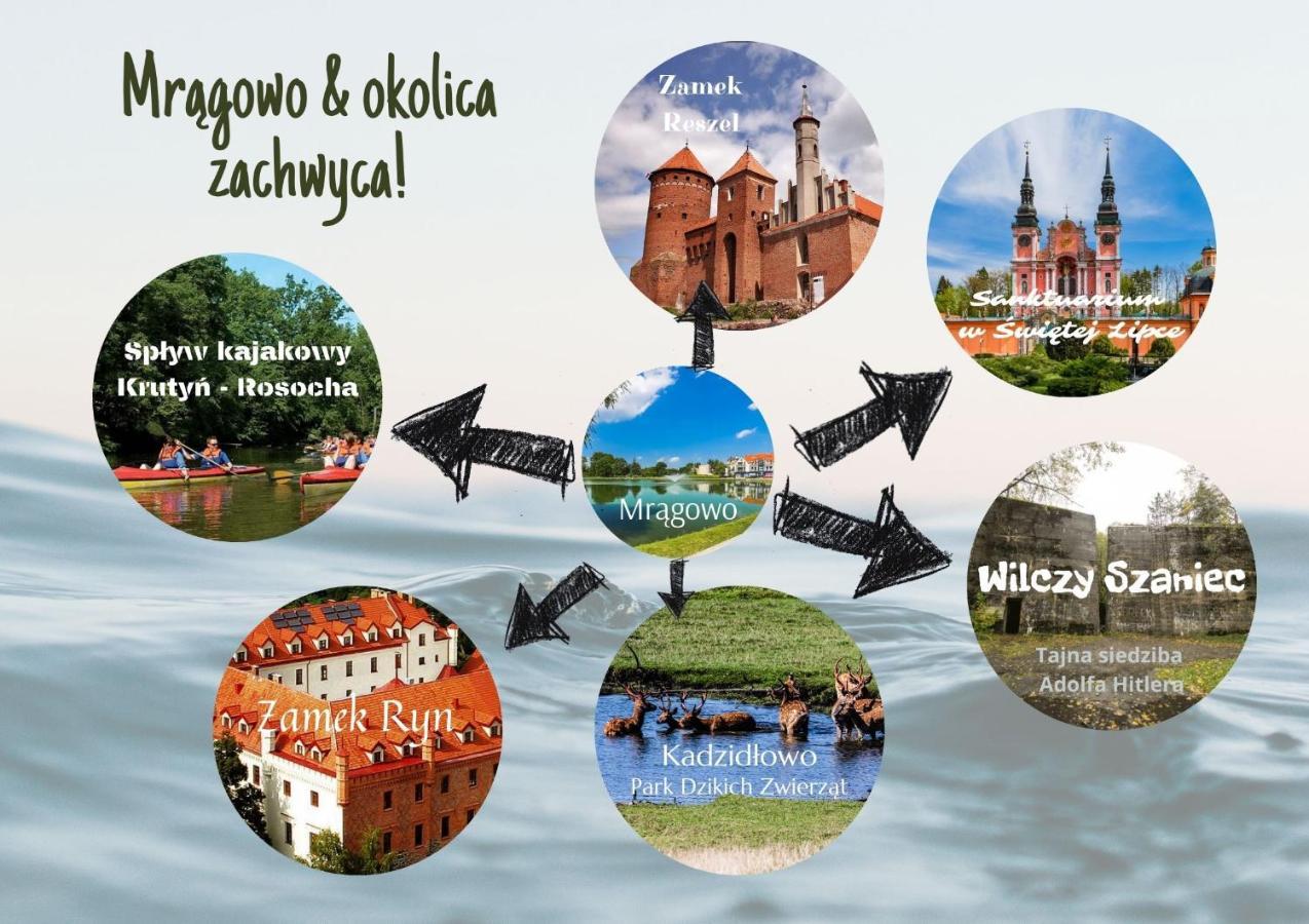 Mragowo Dwupoziomowy Apartament Indygo 85M2 Z Widokiem Na Jezioro Ngoại thất bức ảnh